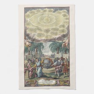 Atlas Coelestis door Doppelmaier, Vintage Astronom Theedoek