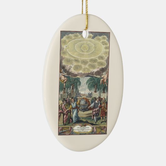 Atlas Coelestis van Doppelmaier,  astronomie Keramisch Ornament (Rechts)