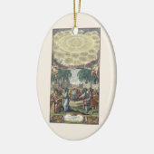 Atlas Coelestis van Doppelmaier,  astronomie Keramisch Ornament (Links)