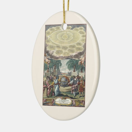 Atlas Coelestis van Doppelmaier,  astronomie Keramisch Ornament (Links)