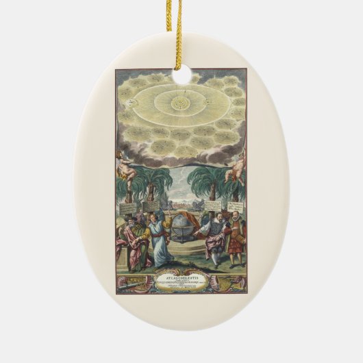 Atlas Coelestis van Doppelmaier,  astronomie Keramisch Ornament (Achterkant)