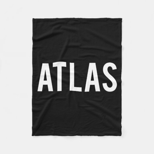 Atlas - Cool New Funny Name Fan Gift Tee  Fleece Deken (Voorkant)