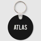 Atlas - Cool New Funny Name Fan Gift Tee  Sleutelhanger (Voorkant)