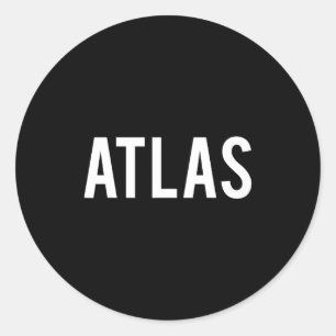Atlas - Coole Nieuwe Grappige Naam Fan Geschenk T- Ronde Sticker
