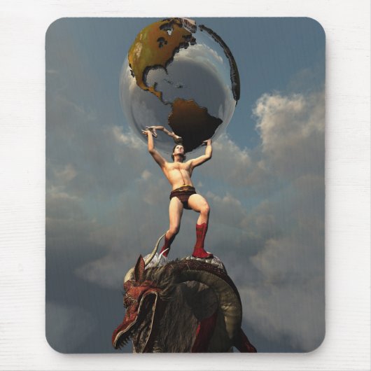 Atlas de Titan Mousepad Muismat (Voorkant)