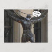 Atlas, denken aan u - NYC H briefkaart (Voorkant)