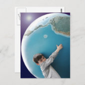 Atlas, het is tijd voor je bad briefkaart (Voorkant / Achterkant)