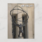 Atlas Holding Heavens - NYC V briefkaart (Voorkant)