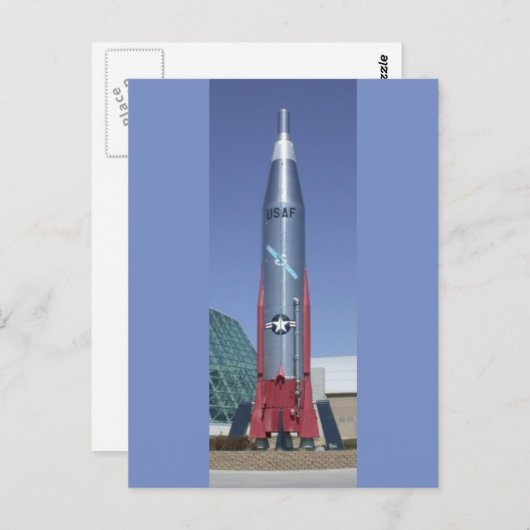 Atlas icbm in het strategisch luchtruimmuseum Nebr Briefkaart (Voorkant / Achterkant)