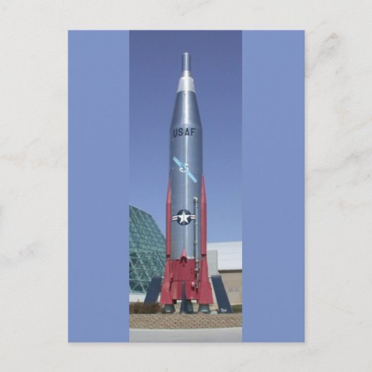 Atlas icbm in het strategisch luchtruimmuseum Nebr Briefkaart (Voorkant)