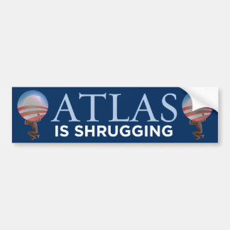 Atlas is Bumpersticker aan het slijpen