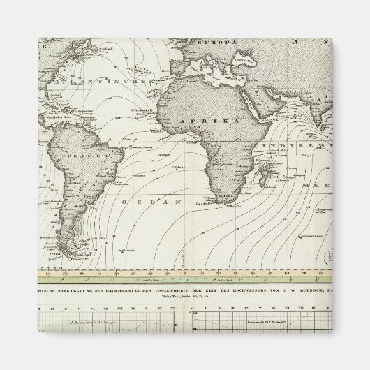 Atlas-kaart met brede golf magneet (Voorkant)