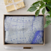 Atlas kaart tissuepapier (Geschenk)