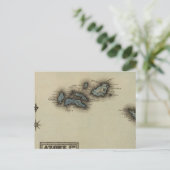 Atlas-kaart van de Azoren Briefkaart (Staand voorkant)