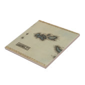 Atlas-kaart van de Azoren Tegeltje (Zijkant)