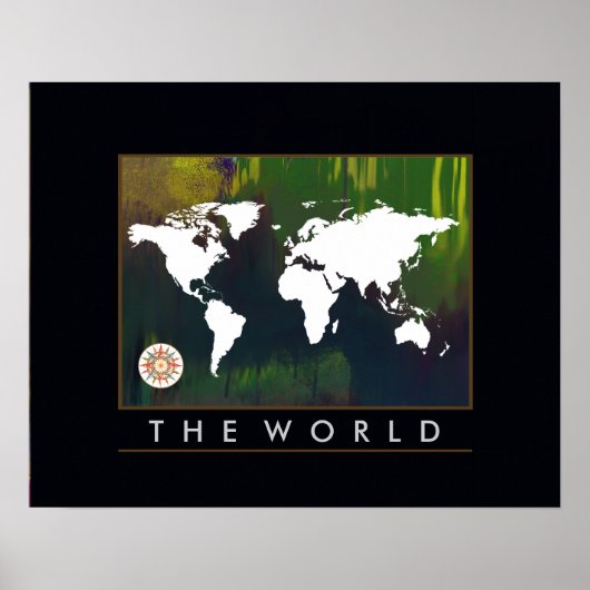 atlas, kaart van de wereld poster (Voorkant)