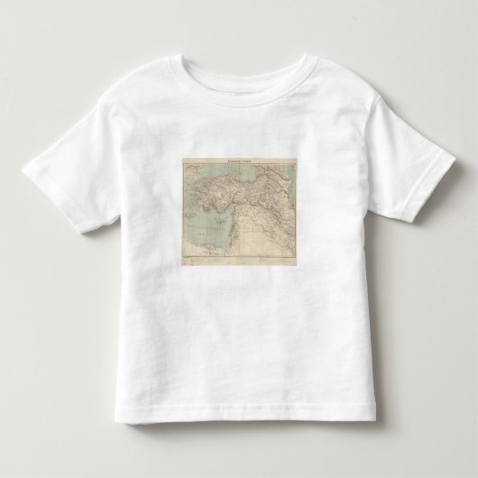 Atlas-kaart van Turkije Kinder Shirts (Voorkant)