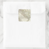 Atlas Map 2 Midden-Oosten Vierkante Sticker (Tas)