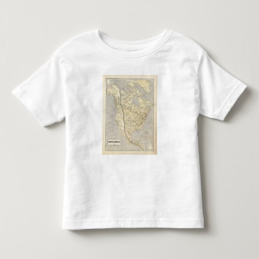 Atlas Map 2 Noord-Amerika Kinder Shirts (Voorkant)