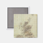 Atlas Map Groot-Brittannië Magneet (Voorkant / Achterkant)