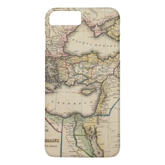 Atlas Map Midden-Oosten Case-Mate iPhone Case (Achterkant)
