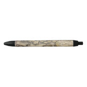 Atlas Map Midden-Oosten Zwarte Inkt Pen (Voorkant)