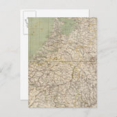Atlas Map Nederland en België Briefkaart (Voorkant / Achterkant)