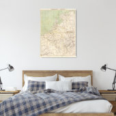 Atlas Map Nederland en België Canvas Afdruk (Insitu (Slaapkamer))