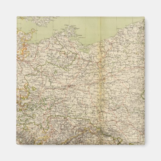 Atlas Map Noord-Duitsland Magneet (Voorkant)