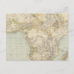 Atlas Map of Africa Briefkaart
