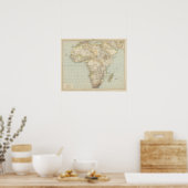 Atlas Map of Africa Poster (Keuken)