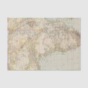 Atlas Map of Africa Tissuepapier