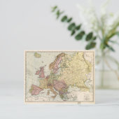 Atlas Map of Europe (1912) Briefkaart (Staand voorkant)