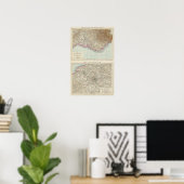 Atlas Map of France Poster (Thuiskantoor)