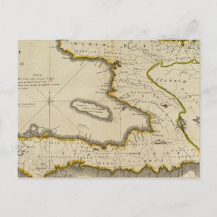 Atlas Map of Haiti Briefkaart
