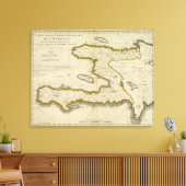 Atlas Map of Haiti Canvas Afdruk (Insitu (Woonkamer))