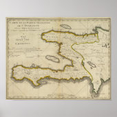 Atlas Map of Haiti Poster (Voorkant)