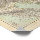 Atlas Map Oostenrijk Poster (Hoek)