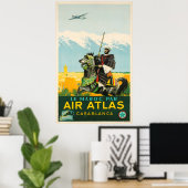 Atlas Maroc Casablanca Adv Poster (Thuiskantoor)