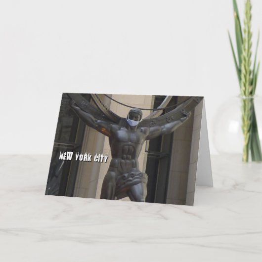 Atlas met gezichtsmasker - NYC-kaart Kaart (Voorkant)