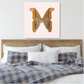 Atlas Moth Canvas Afdruk (Insitu (Slaapkamer))