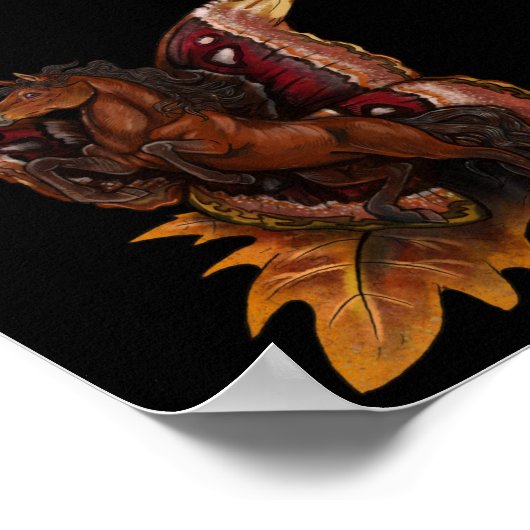 Atlas Moth Fairy Horse Poster (Hoek)