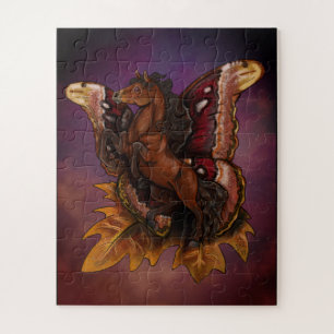 Atlas Moth Fairy Horse Poster Legpuzzel