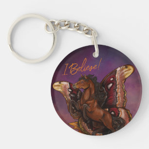 Atlas Moth Fairy Horse Sleutelhanger