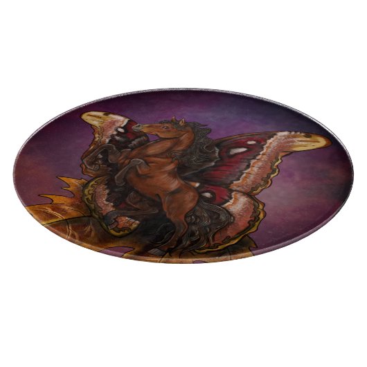 Atlas Moth Fairy Horse Snijplank (Hoek)