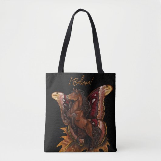 Atlas Moth Fairy Horse Tote Bag (Voorkant)