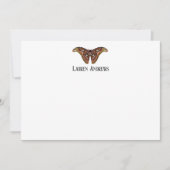 Atlas Moth Gepersonaliseerde briefpapier Kaart (Voorkant)