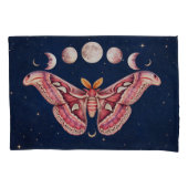 Atlas Moth Night Sky Cosmos Moon Phase | Boho Art Kussensloop (Voorkant)
