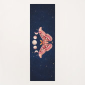 Atlas Moth Night Sky Cosmos Moon Phase | Boho Art Yogamat (Voorkant)