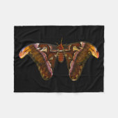 Atlas Moth - Snake Head Fleece Deken (Voorkant (Horizontaal))